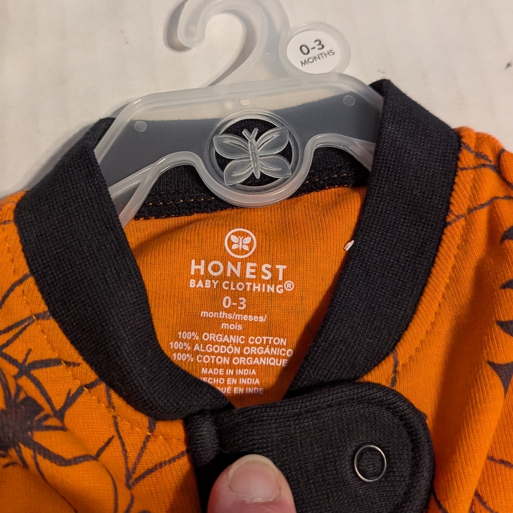 Infant Halloween Onesie By Honest Size 0-3 Mo BNWT - Picture 3 of 7